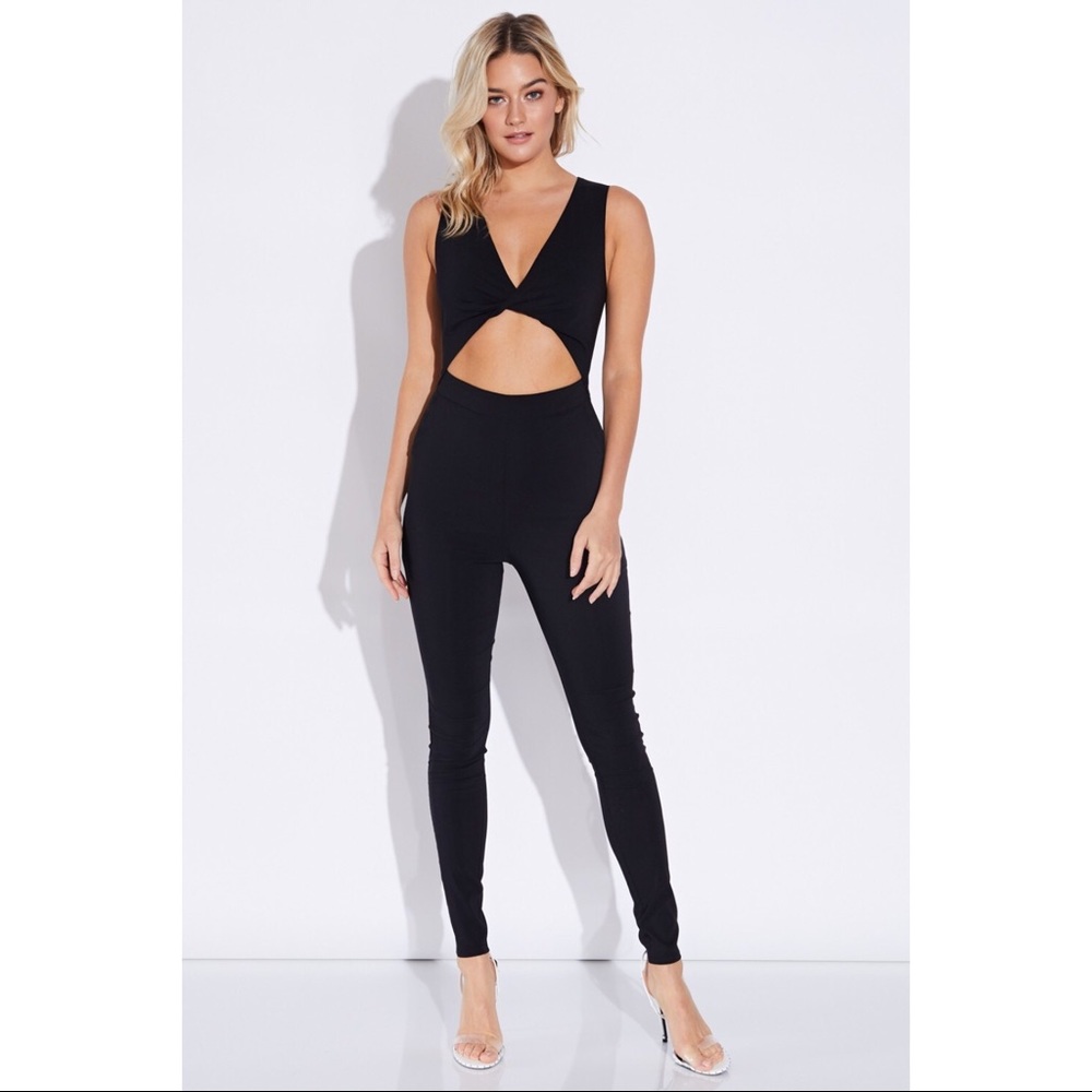 Emma Waist Cutout Sleeveless Jumpsuit